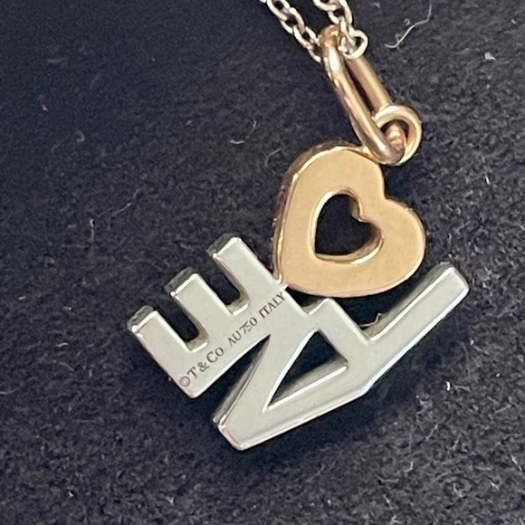 Tiffany & Co Love Necklace with White/Rose Gold and Pave Diamonds - Picture 4 of 12